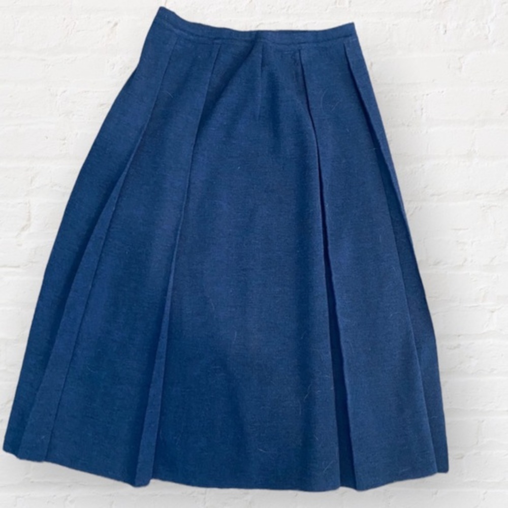 Roos Atkins Made in Italy 100% Wool Midi Pleated Skirt Women’s Size Small